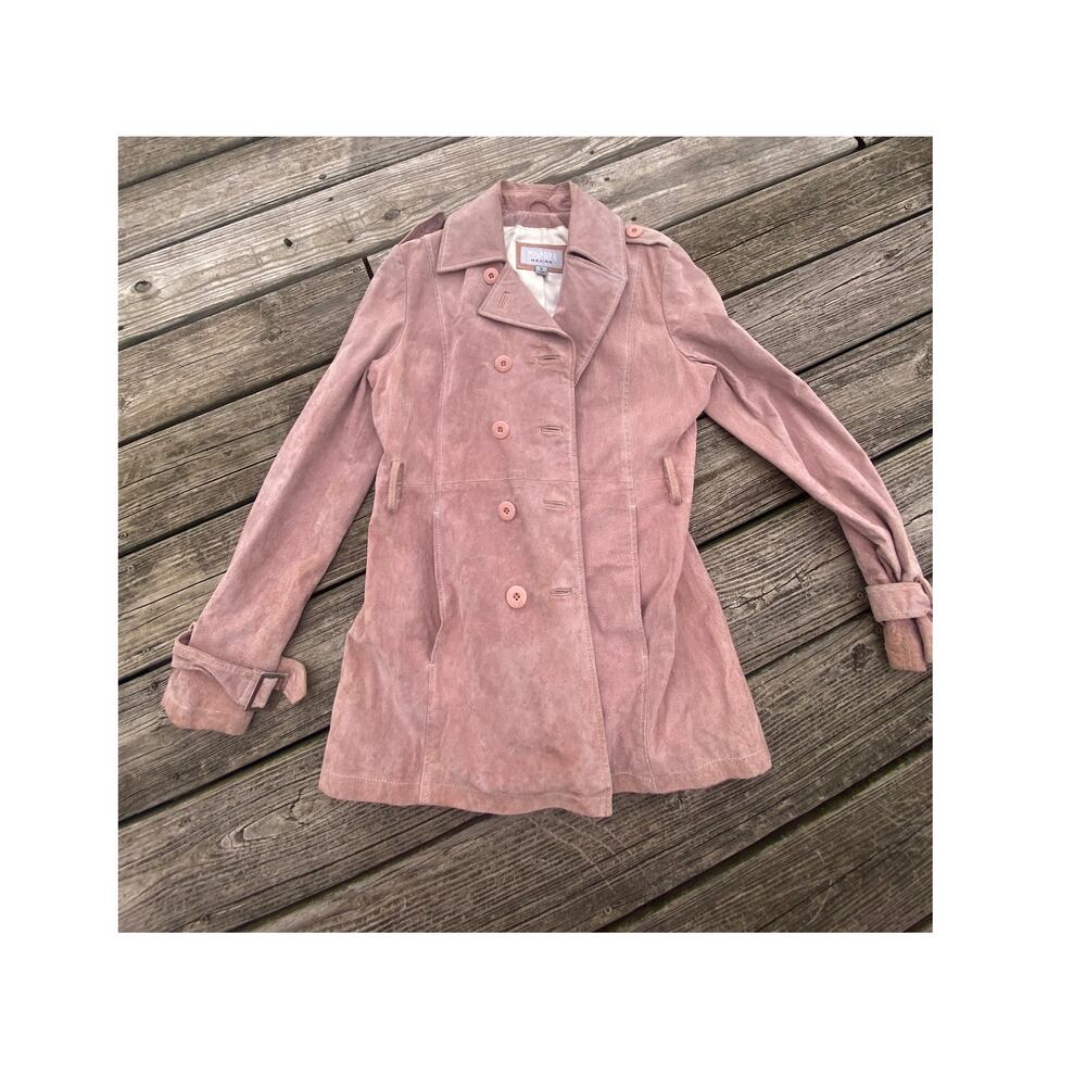 Wilson's Leather Maxima Suede Jacket in Pink Size Small